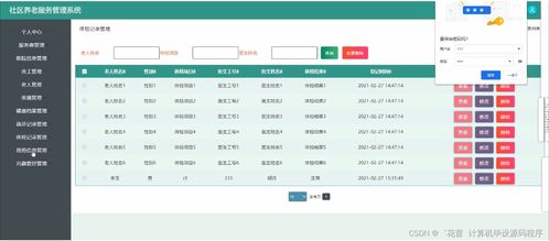Java JSP社区养老服务管理系统毕业设计指南 从选题到信息系统运行维护服务